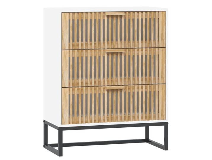 vidaXL Sideboard, Kommode Weiß 60x30x75 cm Holzwerkstoff
