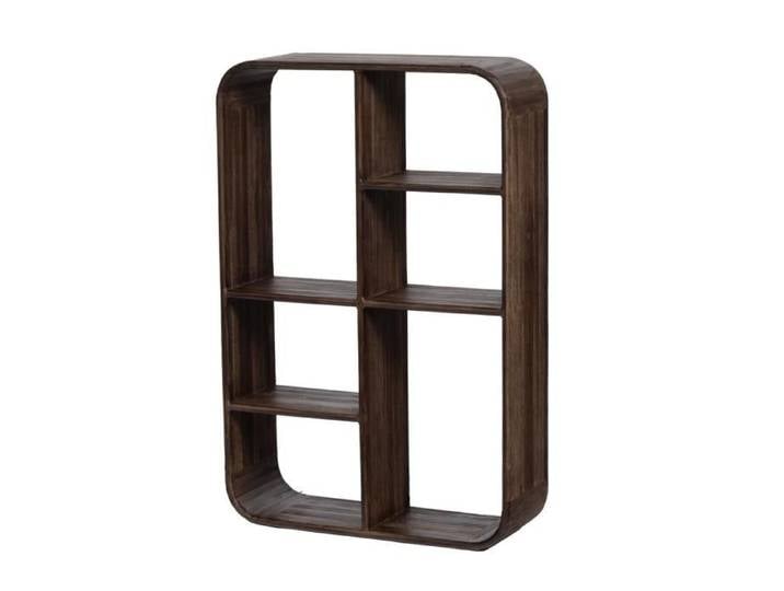 Étagère 6 casiers asymétriques en bois 90 cm Aronia - Amadeus