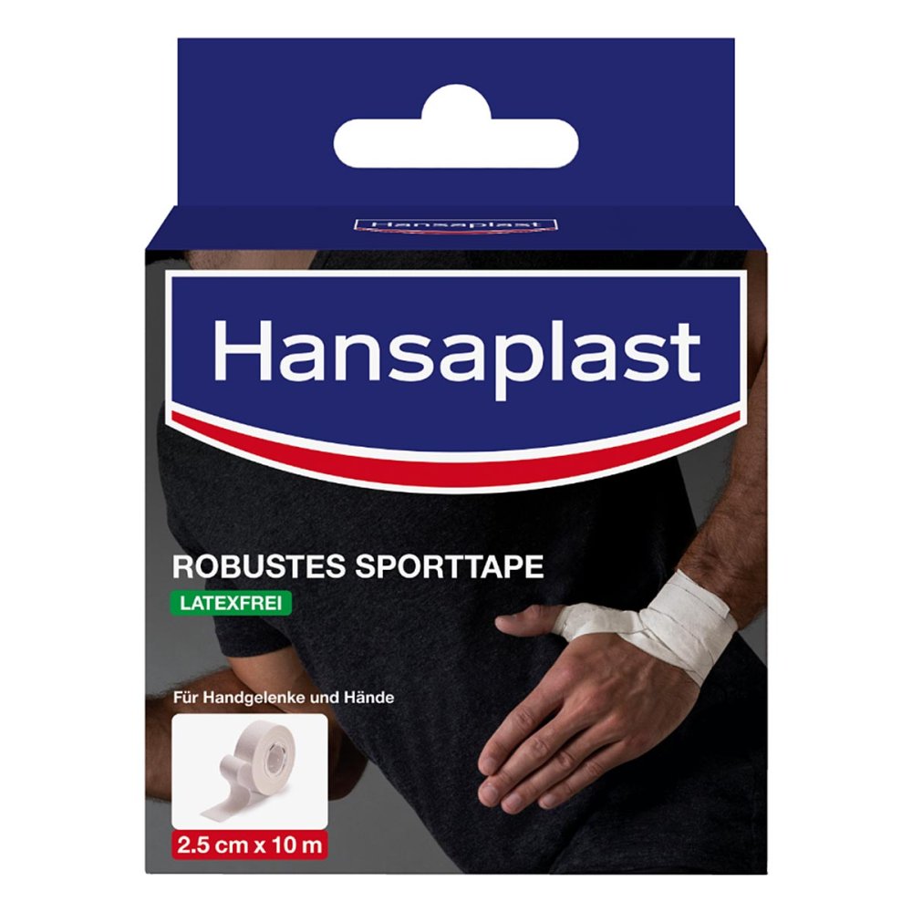 Beiersdorf AG Hansaplast Robustes Sporttape 2,5 cm x 10m Weiß 18190797
