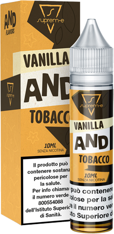 Suprem-e Vanilla And Tobacco Liquido Mini Shot Mix 10ml Tabacco Crema Vaniglia