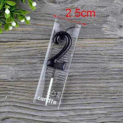 Useful Little Things Modern Black Number Cake Candles Sleek 0 To 9 Digits For Birthday Parties & Milestone Celebrations 2