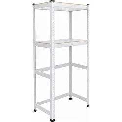 Relaxdays Waschmaschinenregal, Waschmaschinenschrank, Weiss
