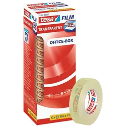 tesa OFFICE-BOX Klebefilm 12 mm  x 33 m transparent