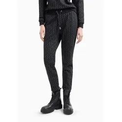 A|X Armani Exchange für Damen. 8NYPLGYJE5Z1200 Schwarze Jogginghose (S), Lässig, Sportlich, Baumwolle, Multisport