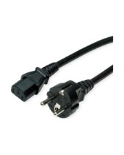 ROLINE Netzkabel CEE7/7 gerade+ IEC-C13 gerade 3m Strom/Netzteil 3 m 3 m IEC (19.08.1029)