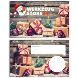 Geschenkgutschein XMAS Wert 100 € (Motiv Geschenke) - im Miniatur Systainer
