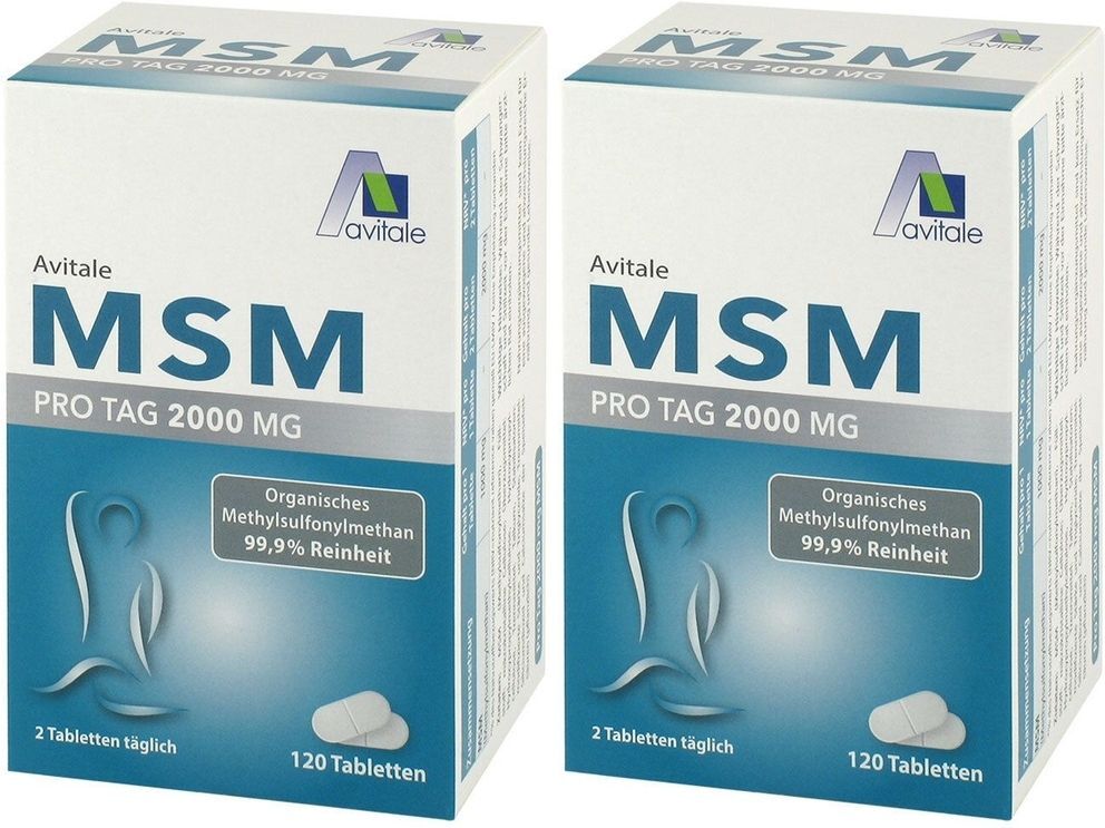 Avitale MSM 2000 mg Tabletten 2x 2x120 St