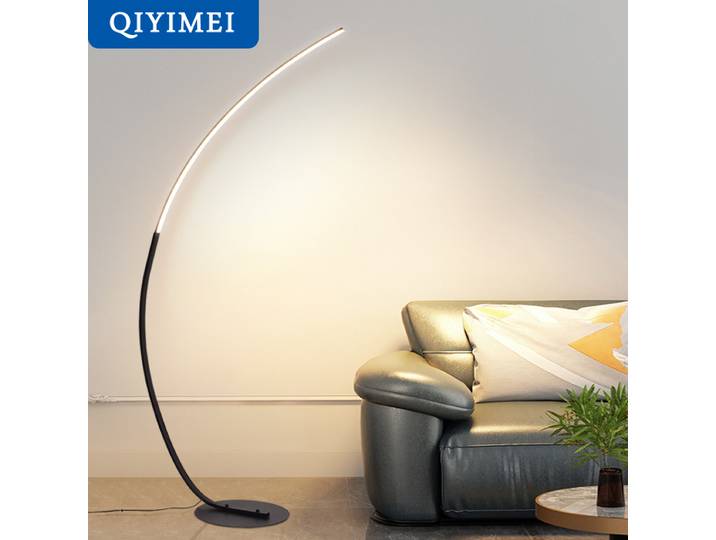 Nordique LED coin lumière lampadaires noir blanc C APP à distance Dimmable lampadaires support lumière pour salle à manger salon décor
