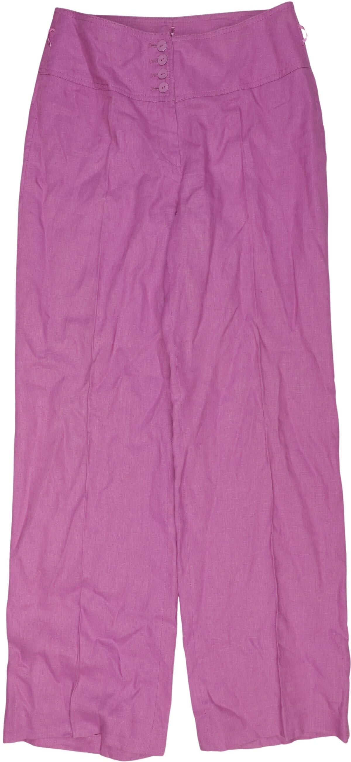Apanage Damen Stoffhose, Pink, Gr. EU 36, Leinen - Second Hand