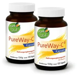 Kopp Vital® PureWay-C® / 950 mg Vitamin C / 120 Kapseln / Hochdosiert / Schnelle Resorption / Vegan