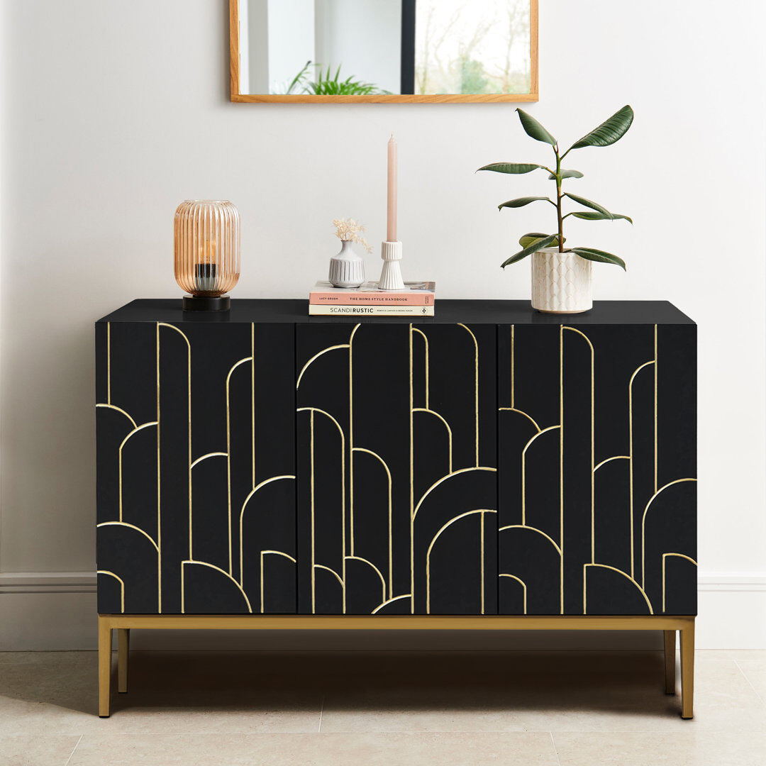 Fairmont Park Heathfield Sideboard Noir Black 81 cm H x 120 cm W x 40 cm D