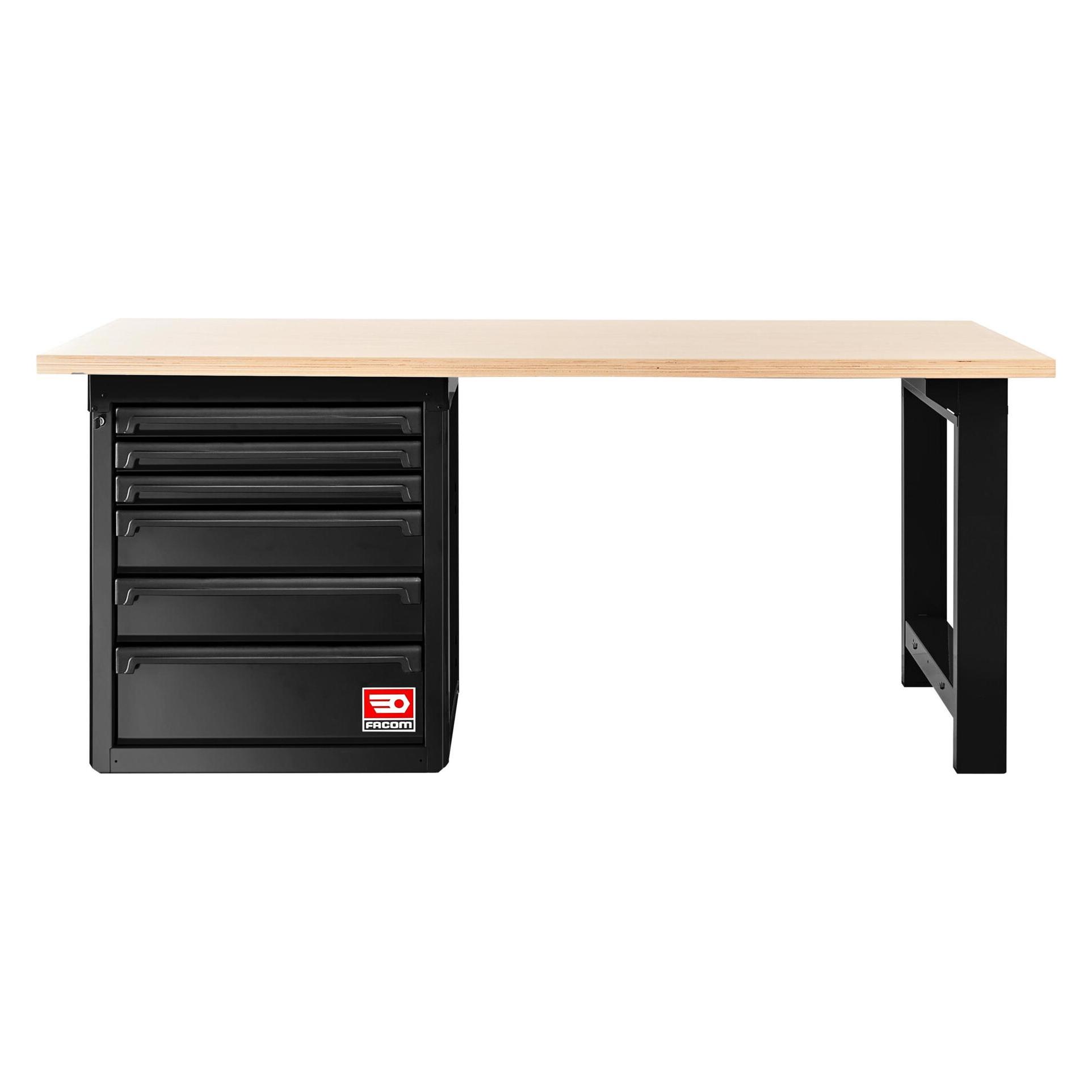 Facom RWS Werkbank 2m + Edelstahlplatte (200 cm, 70 cm) (66191950)