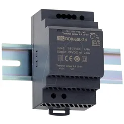 MeanWell, Systemstromversorgung, Hutschienen DC/DC Wandler (DIN Rail) 12 V/DC 5 A 60 W 1 x