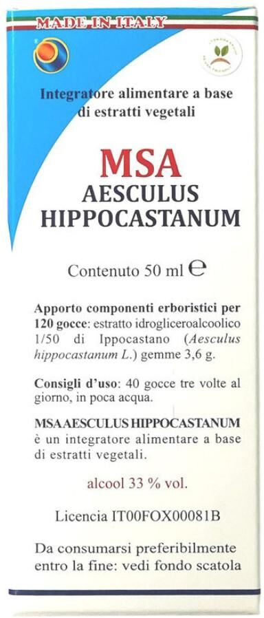 HERBOPLANET Srl MSA AESCULUS HIPPOCA 50ML