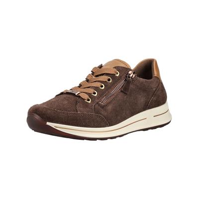Sneaker ARA "Ara Sneaker Veloursleder", Damen, Gr. 42, braun, Veloursleder, Schuhe Sneaker