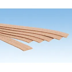 NOCH 50492 N Kork-Gleisbettung, 2 mm hoch 18 Stück, je 2,8 x 50 cm (Gesamtlänge 9 m)