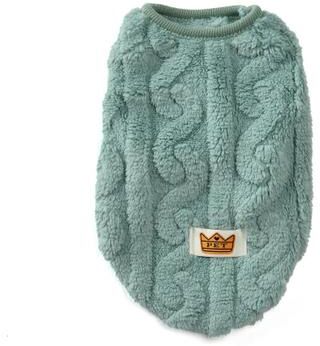 Uplifted Finds Fleece Warm Dog Vest Soft Cozy Sleeveless Winter Pet Overall xs green