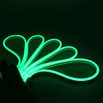 Inspired Living USB Touch Dimmable Neon Strip Light 5V Flexible Neon Rope For DIY Room Decor green 3m
