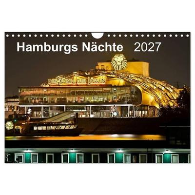 Hamburgs Nächte (Wandkalender 2027 DIN A4 quer), CALVENDO Monatskalender