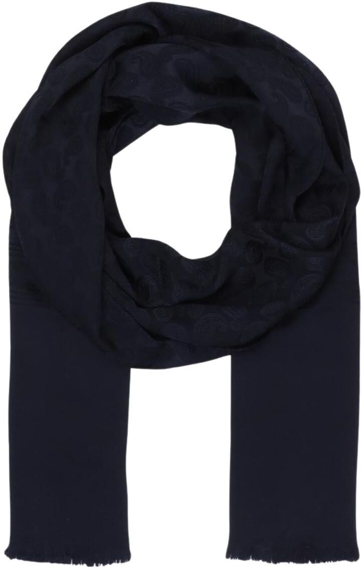 Borsalino Herren Schal oder Tuch, Marineblau, Seide - Second Hand