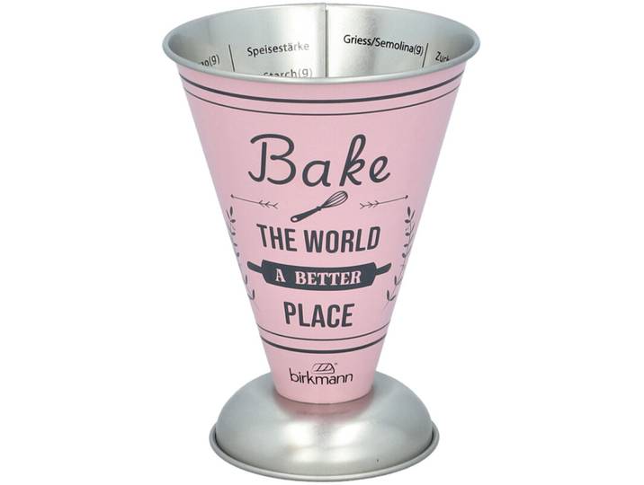 Birkmann Messbecher Bake rose Weissblech