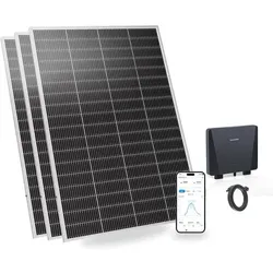SUNSHARE Ray Lite Basic Kit 600 W Mini-Balkonkraftwerk – 3×200 W N-TOPCon Module, Plug & Play