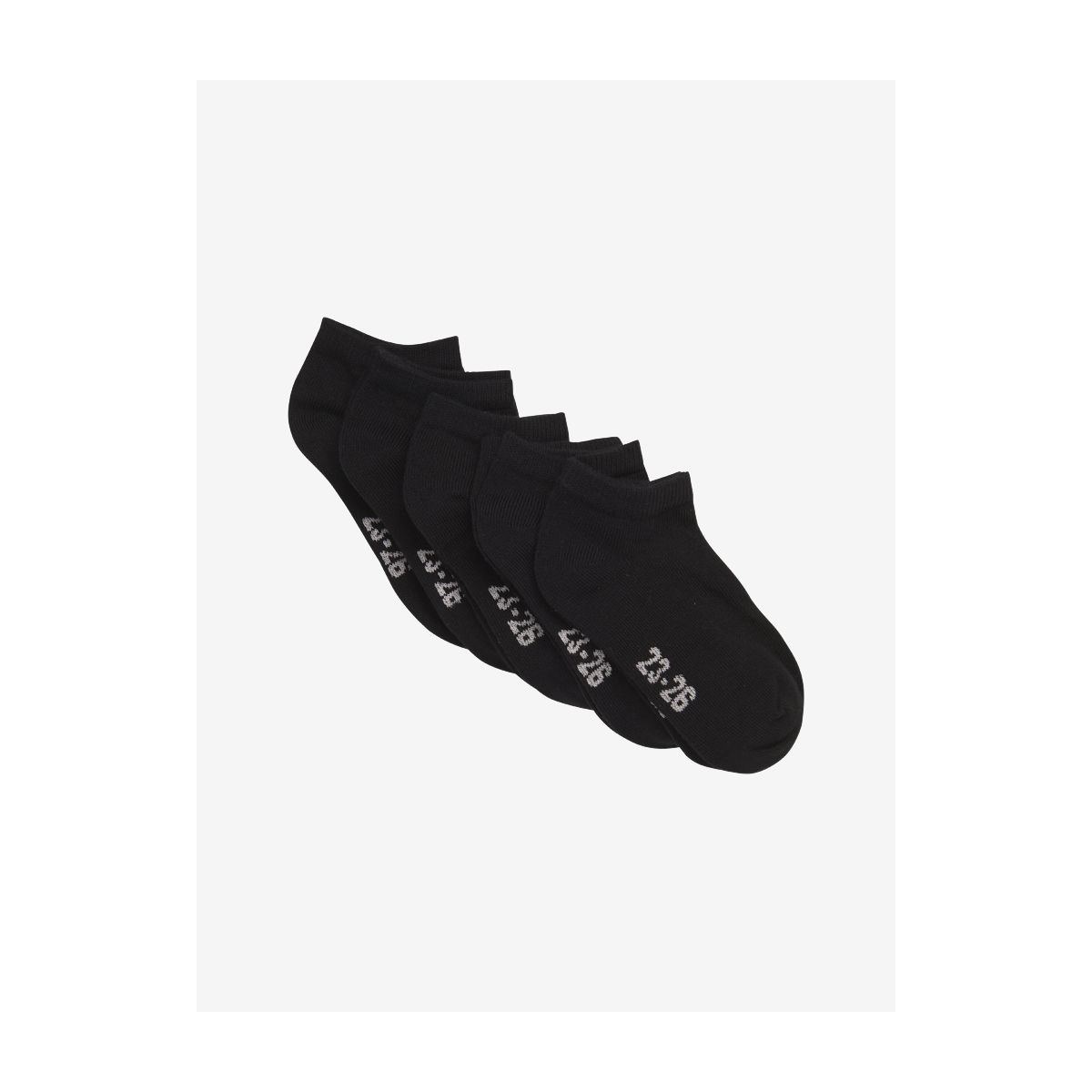 Minymo Ankle Sock Low Cut (5-pack) black (106) 27\30 6023-106-27\30