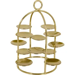 GreenGate Kleiner Kuchenteller, Etagere Gold, Ø 16, Höhe 26 cm