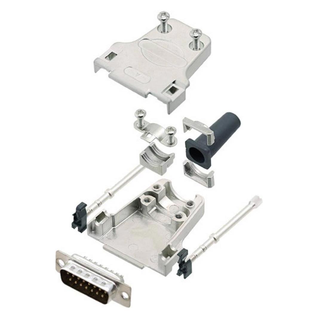 Amphenol D-SUB Stiftleisten-Set (L17DTZF25-LJS-RG+L717SDB25P)