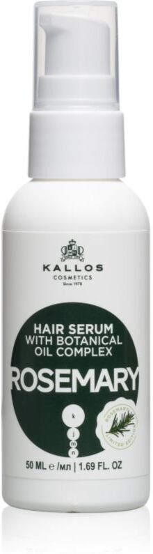 Kallos KJMN Professional Rosemary huile régénérante et protectrice pour cheveux abîmés et pointes fourchues 50 ml