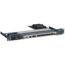 Rackmount.IT Meraki MX68 w/ Media Convertor, Serverschrank Zubehör, Blau