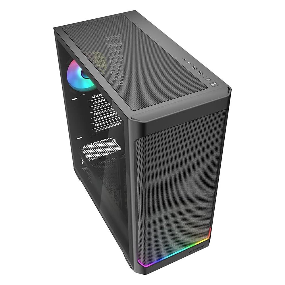 Sharkoon AK4 RGB Black ATX (schwarz) (ATX, mATX, Mini-ITX) (4044951041664)