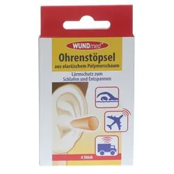 Ohrenstöpsel aus Elast. Polymerschaum 4 ST