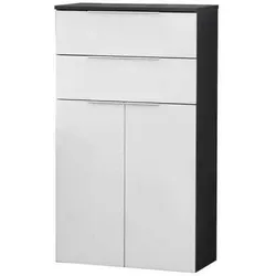 Fackelmann Badschrank Hochschrank Kara 60 cm 2T2S - Badmöbel
