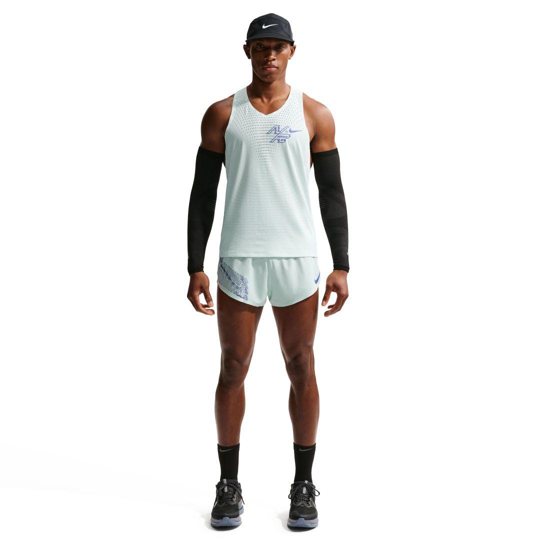 Nike Herren Aeroswift Dri-Fit ADV Graphic 2-Brief Shorts grün