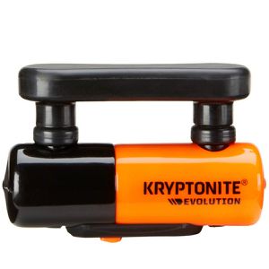 Kryptonite Bremsscheibenschloss Evolution Compact, mit Erinnerungskabel, orange, Sicherheitslevel 8