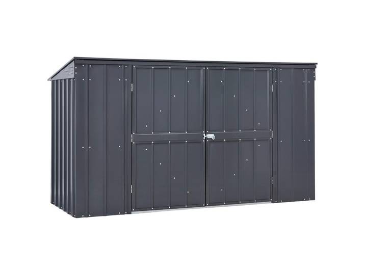 Mülltonnenbox für 3 Tonnen BHT 236x131,5x101cm + Pultdach