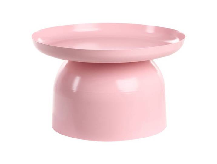 Table basse TORRENS Métal Rose pastel