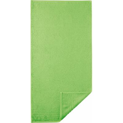 Badetücher EGERIA "Madison", grün (hellgrün), B:70cm L:140cm, Walkfrottee, Obermaterial: 100% Baumwolle, Handtücher, Uni-Programm mit Streifenbordüre, reine Baumwolle