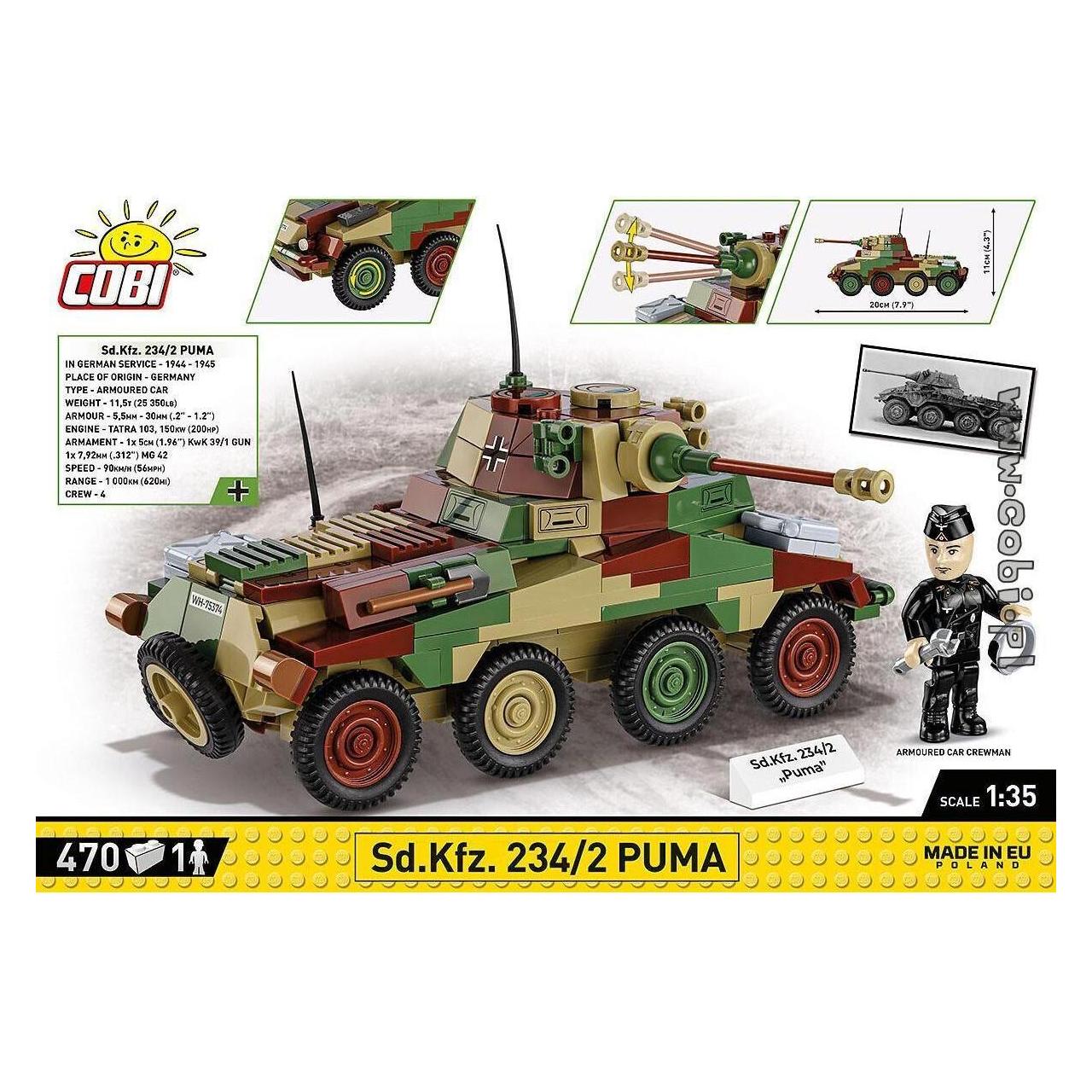 Cobi Historical Collection WWII Puma - German heavy armoured (COBI-2287)