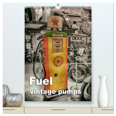 Planche, T: Fuel vintage pumps (High Quality Premium Wall Ca