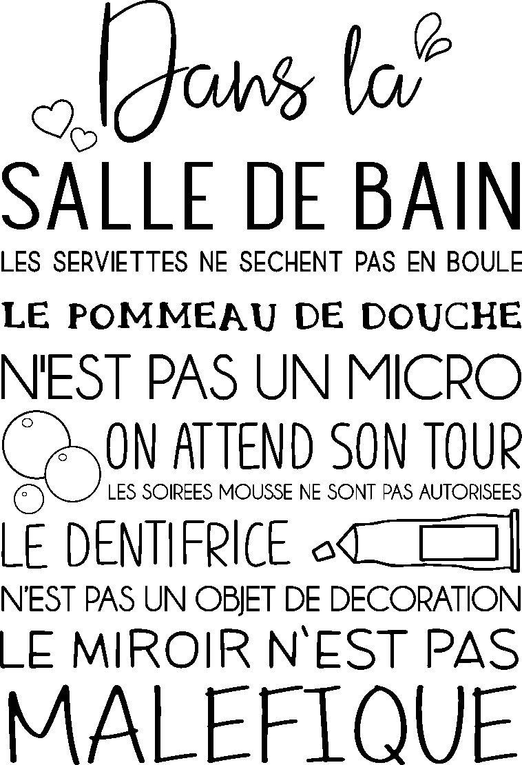 Ambiance-sticker Sticker citation dans la salle de bain
