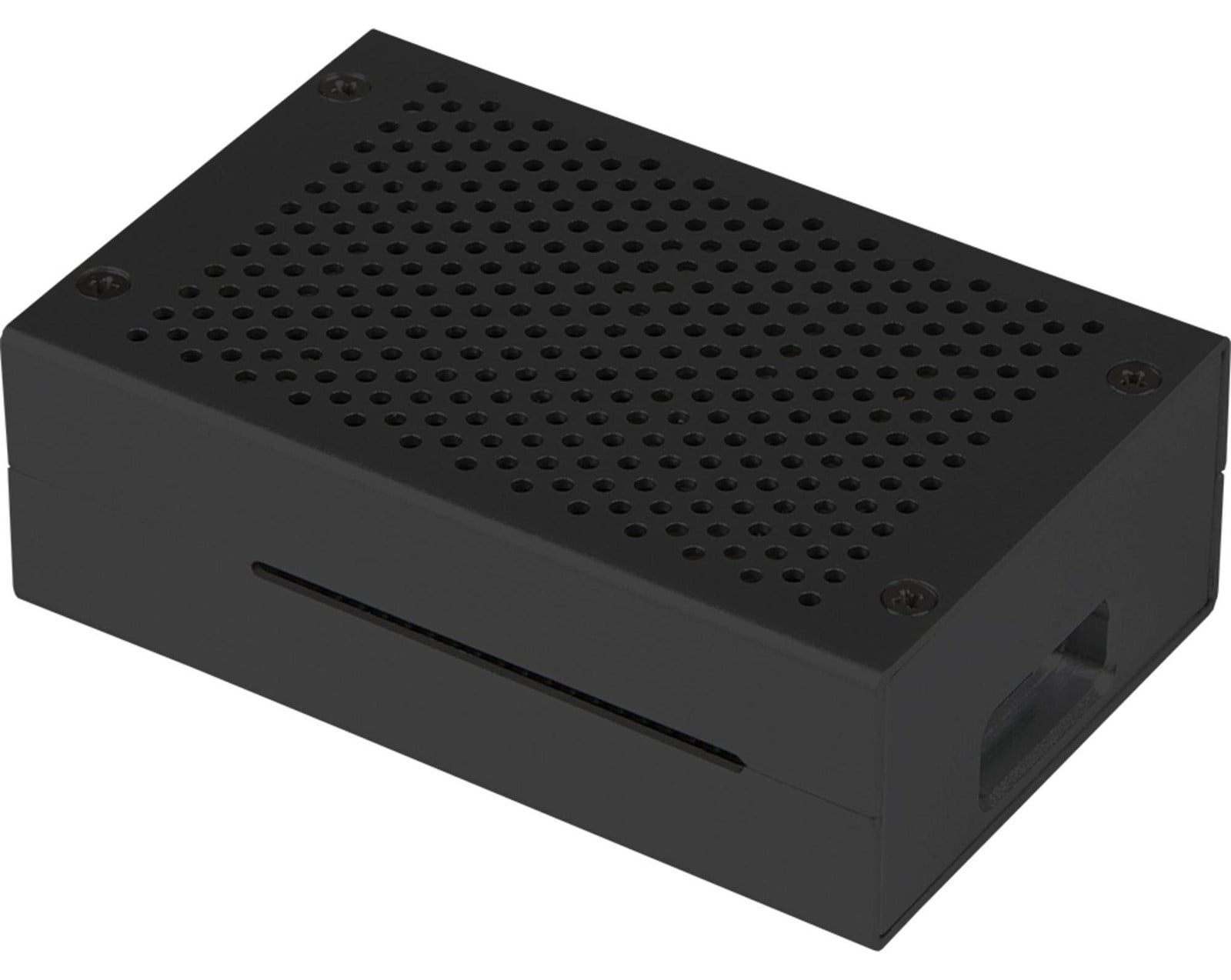 Joy-IT RB-AlucaseP4+01B SBC-behuizing Raspberry Pi Aluminium Zwart
