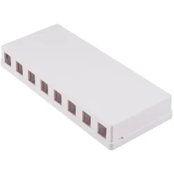 Keystone Anschlussbox 8-fach weiß