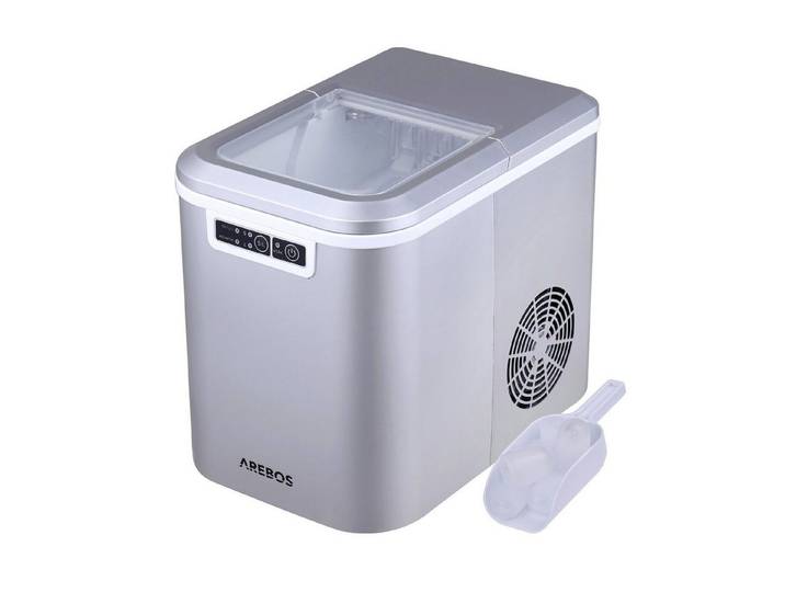 Arebos Eiswürfelmaschine Ice Cube Maker, 12 kg / 24 h, 10-15 Minuten Produktionszeit