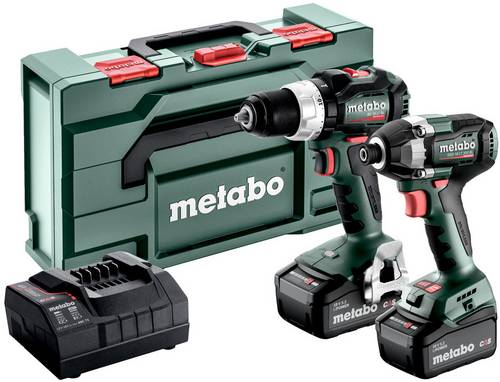 Metabo BSLBL+SSD200LTBL 685196000 Akku-Bohrschrauber, Akku-Schlagschrauber 18V 5.2Ah Li-Ion inkl. Akku, inkl. Ladegerät