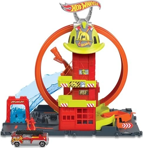 Hot Wheels City Super Feuerwache mit Looping