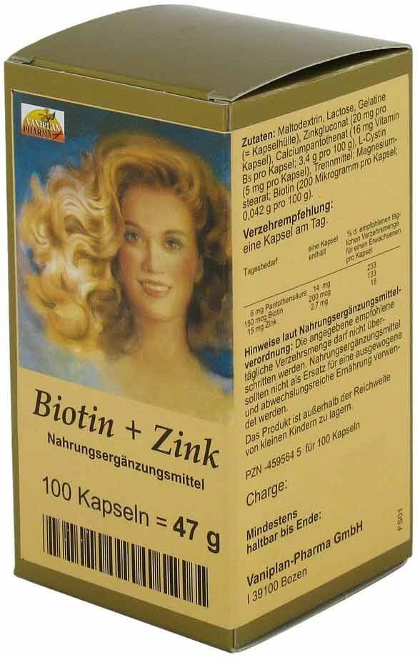 FBK-Pharma Biotin Plus Zink Haarkapseln