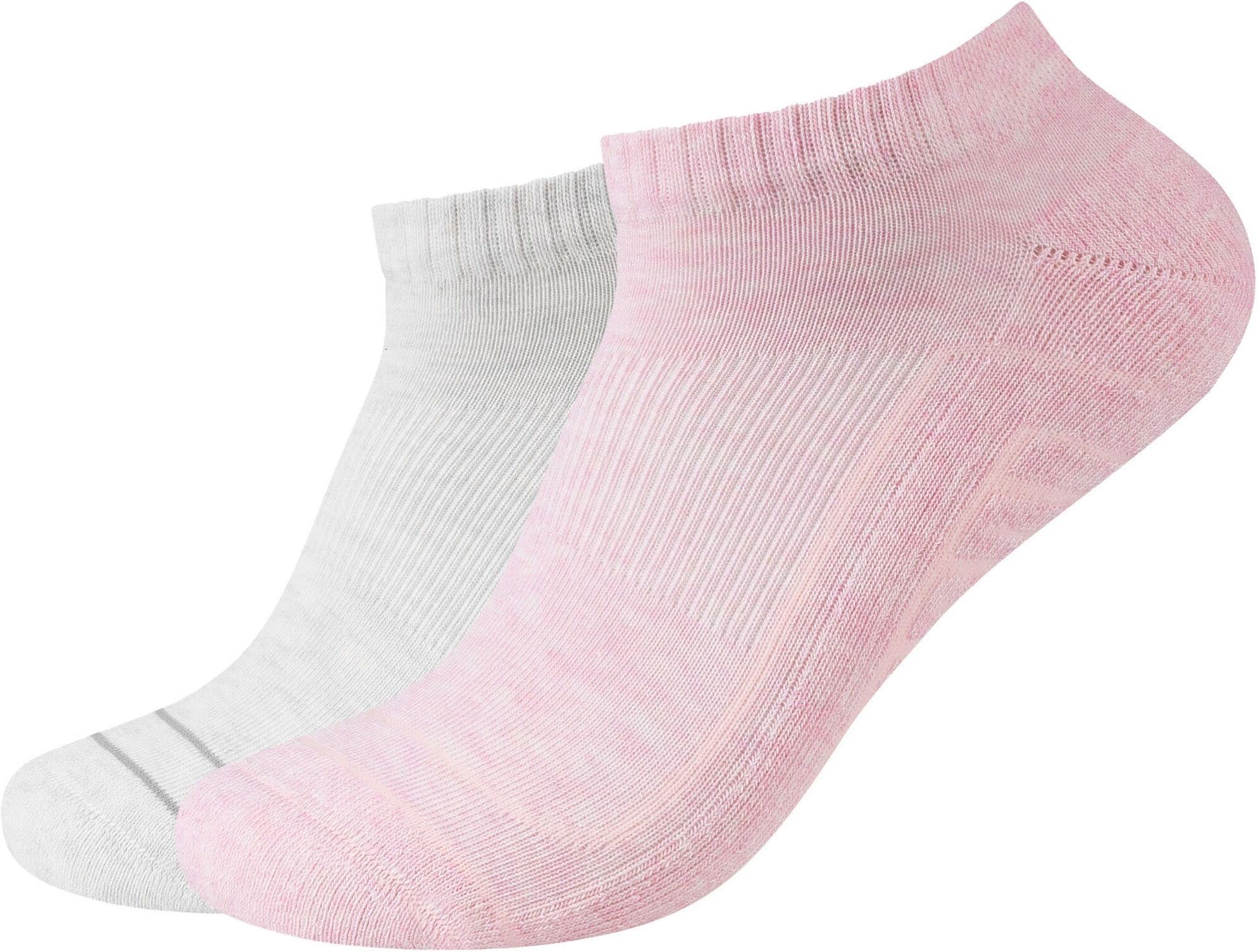 Kurzsocken CAMANO "ca-soft", Herren, Gr. 35-38, rosa (rosé melange), Baumwollmischung, unifarben, Socken Kurzsocken, mit verstärktem Zehenbereich rosé melange 35-38