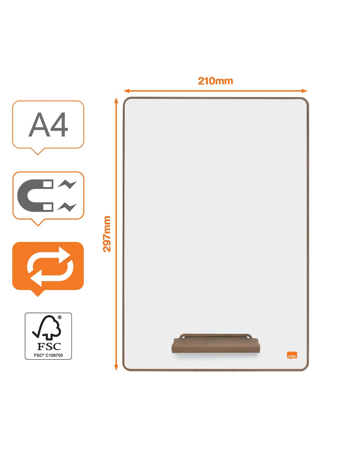 Nobo A4 Mini-Whiteboard